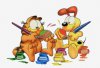 garfield-odie-painting-easter-eggs.jpg