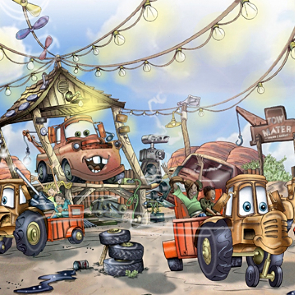 Mater's Junkyard Jamboree Art
