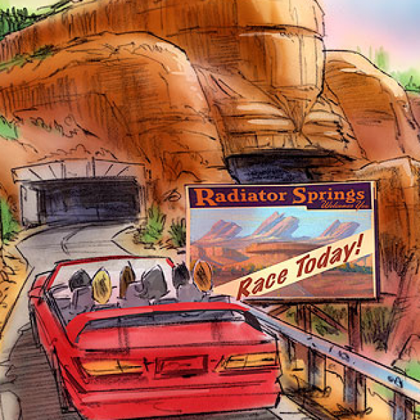Radiator Springs Racers Art