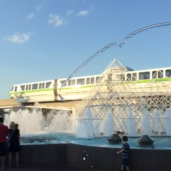 July 2016 Monorail going by Imagination
