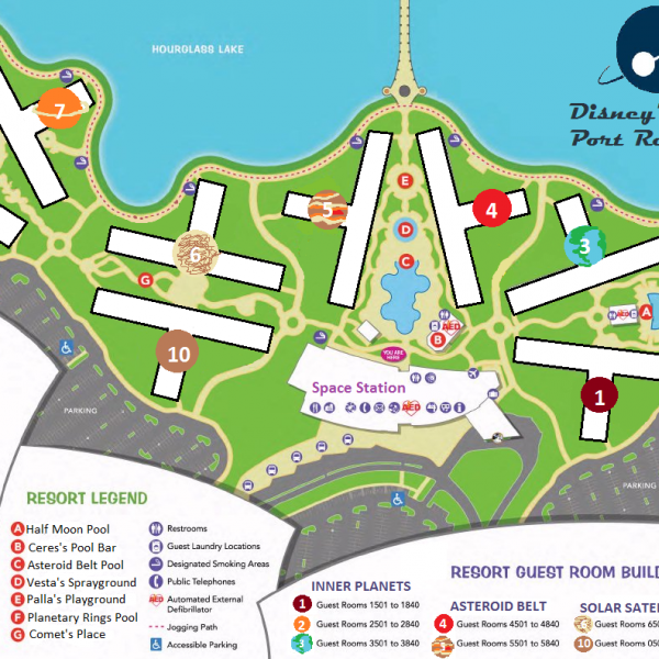Space Port Resort Map