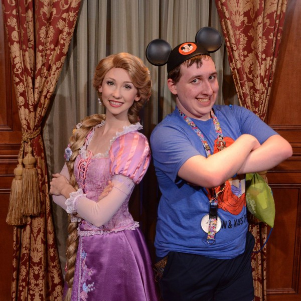 Me and Rapunzel Posing with our Arms Crossed