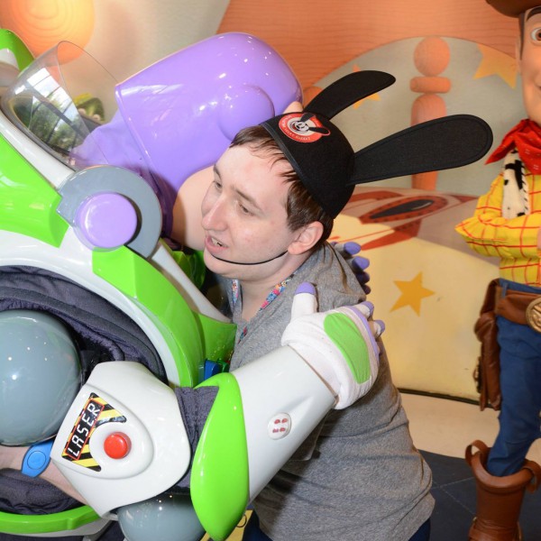 First Hug for Buzz Lightyear