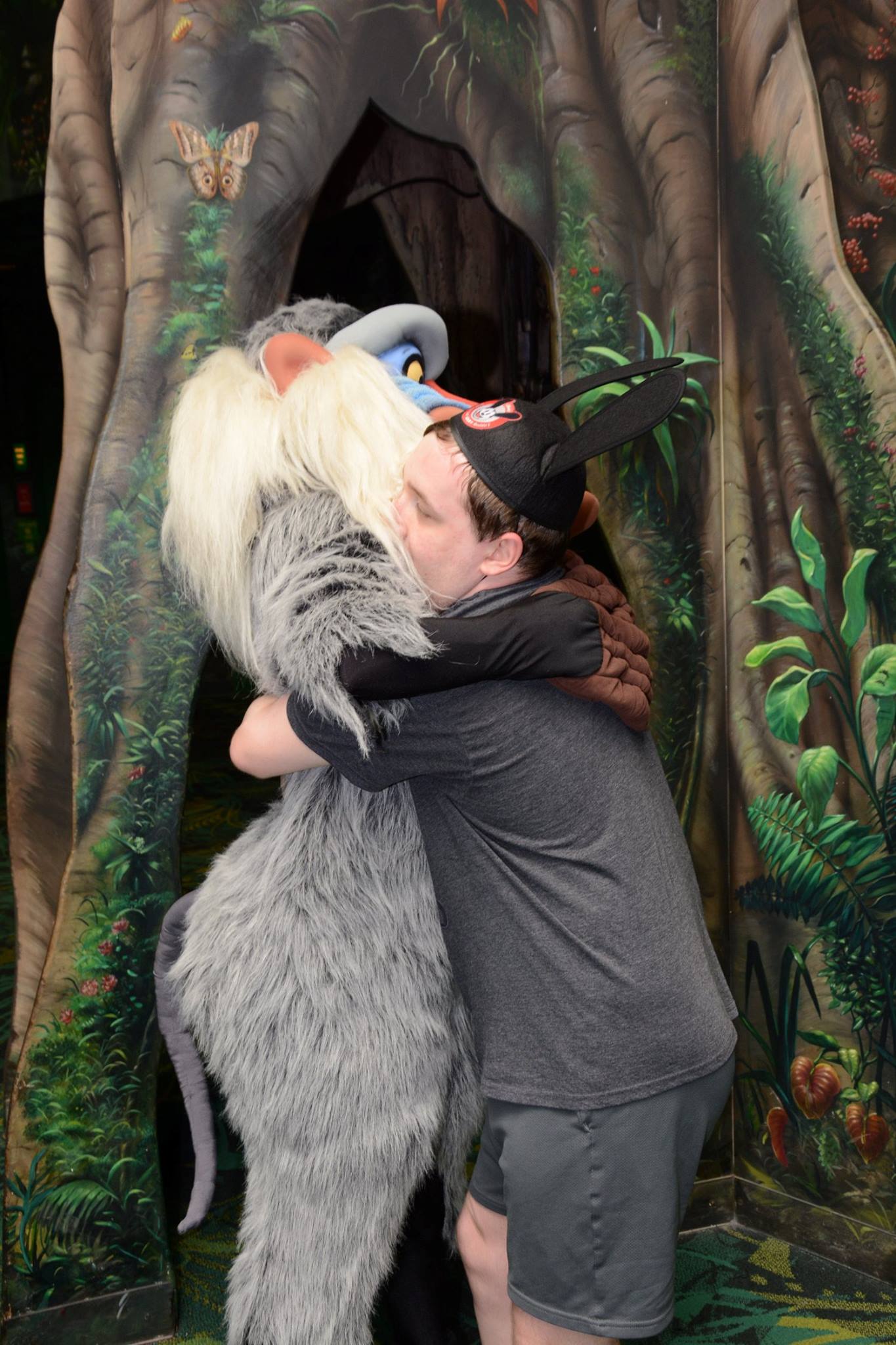 Hugging Rafiki