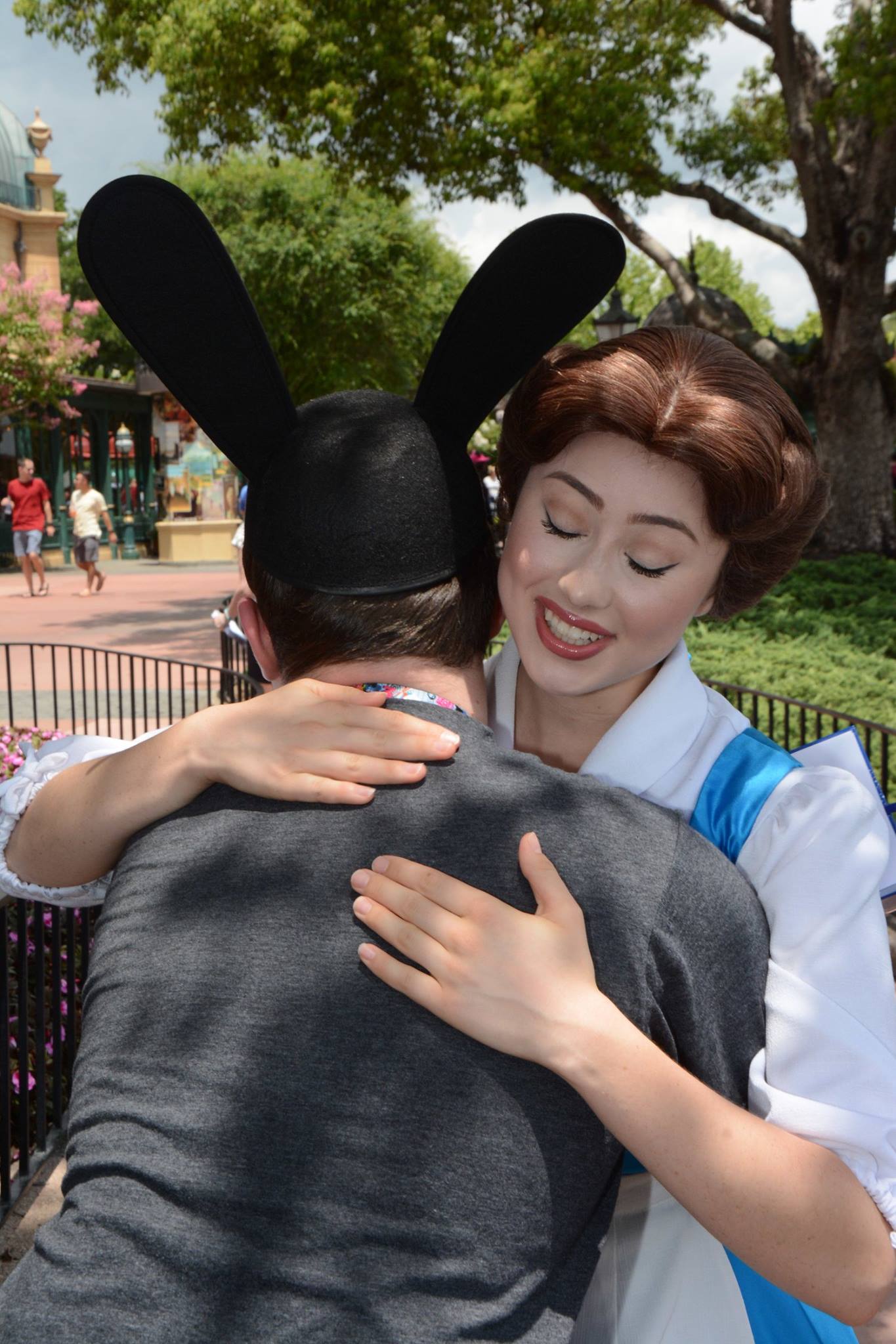 Hugging Villager Belle