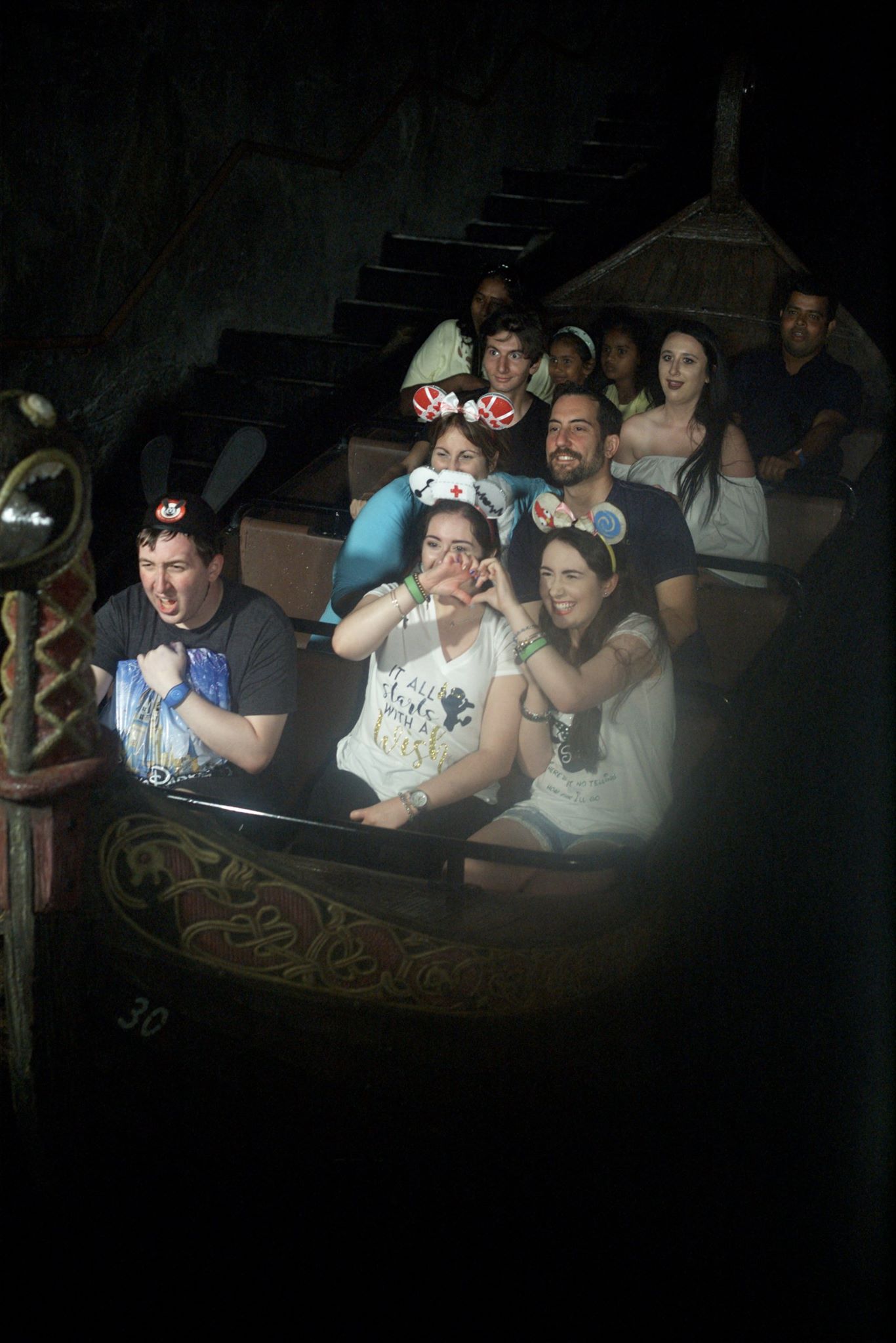 Me and other guests on Frozen Ever After