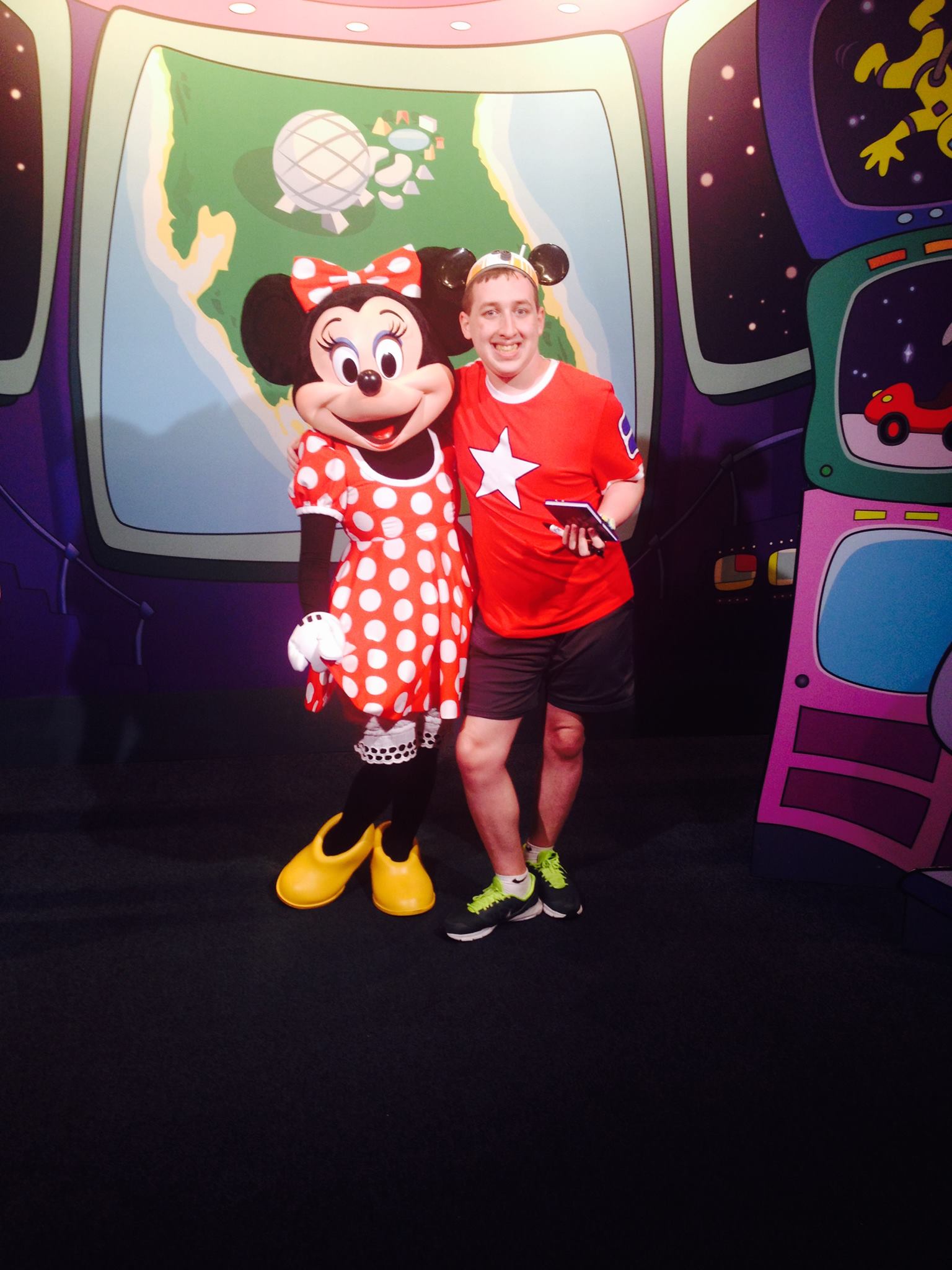 Posing with Minnie