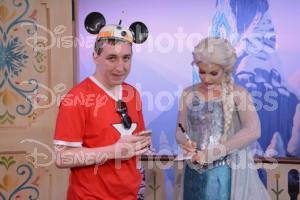 Queen Elsa signing my book