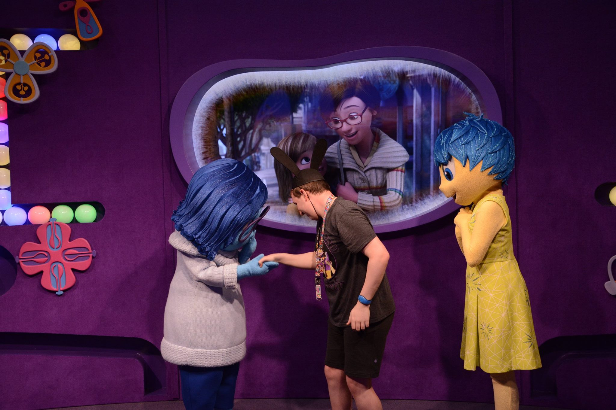 Shaking Sadness' hand