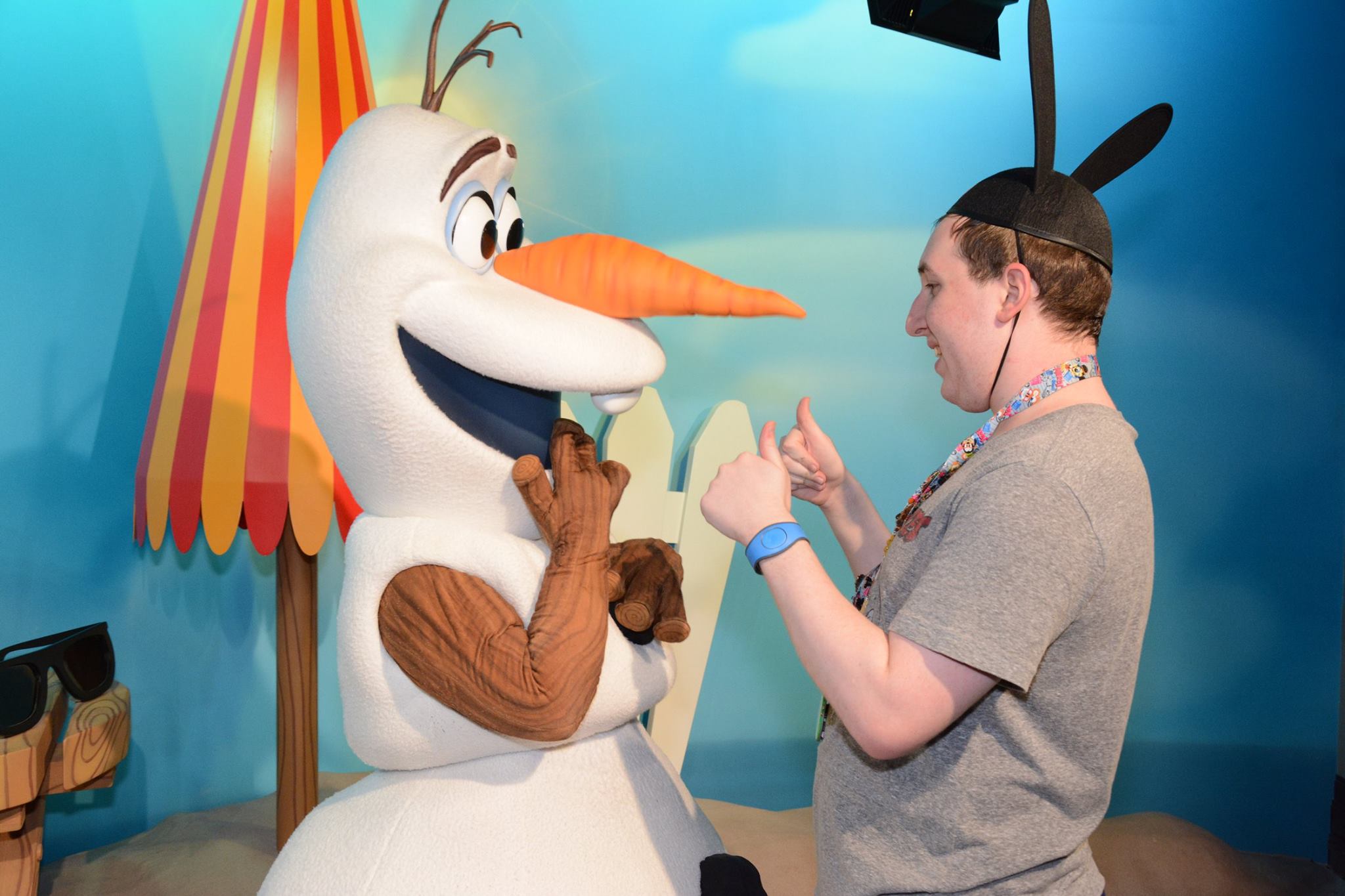 Telling Olaf about my past experience with him